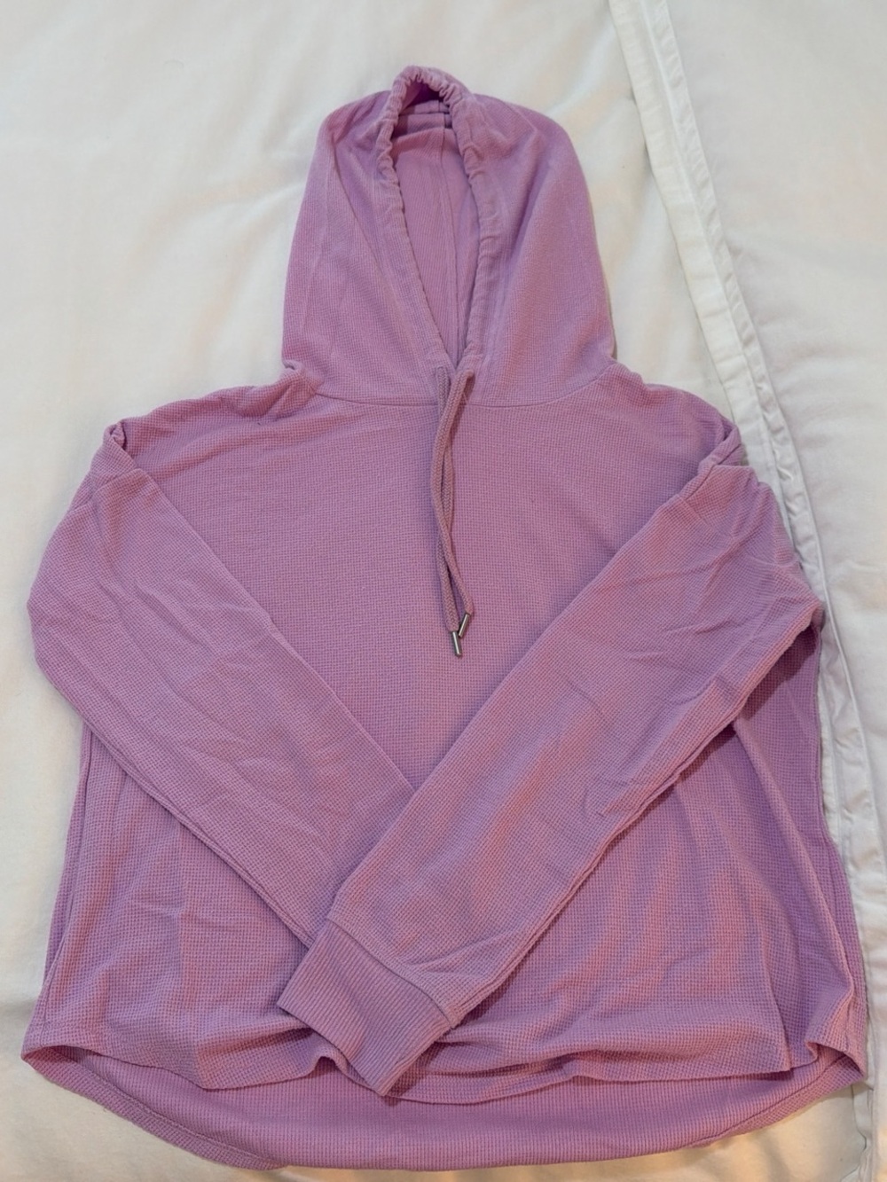 Victoria's Secret Lilac Waffle-Knit Hooded Top